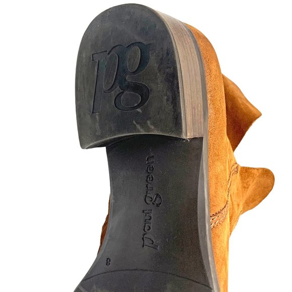 PAUL‎ GREEN Nicole Nut Suede Side Zip Booties - Picture 9 of 11